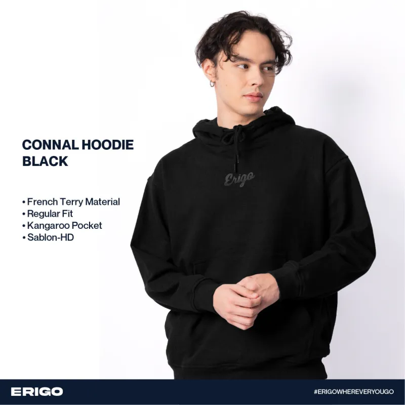 Erigo Hoodie Connal Black sold by Erigo