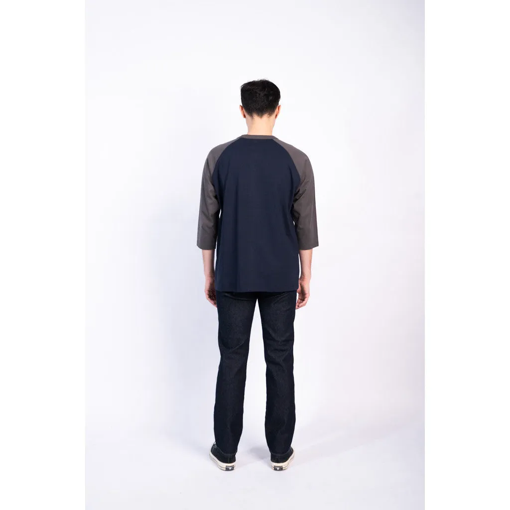 Erigo T-Shirt Raglan Lokswel Asphalt Navy Unisex sold by Erigo product image thumbnail 2