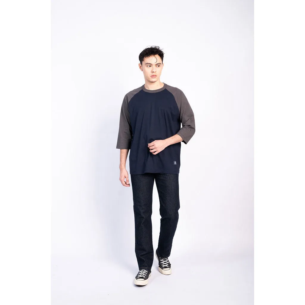 Erigo T-Shirt Raglan Lokswel Asphalt Navy Unisex sold by Erigo product image thumbnail 3