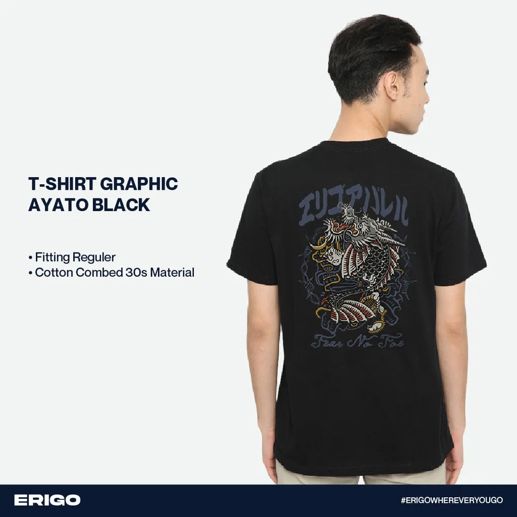 Erigo T-Shirt Graphic Ayato Black sold by Erigo product image thumbnail 5