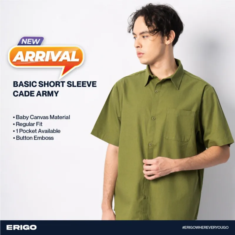 Erigo Basic Short Sleeve Cade Army Unisex sold by Erigo