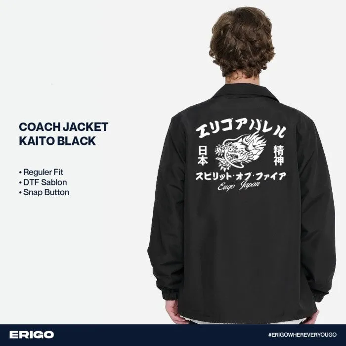 Erigo Coach Jacket DTF Kaito Black sold by Erigo