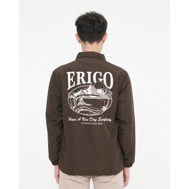 Erigo Coach Jacket Summertime Dark Oak sold by Erigo