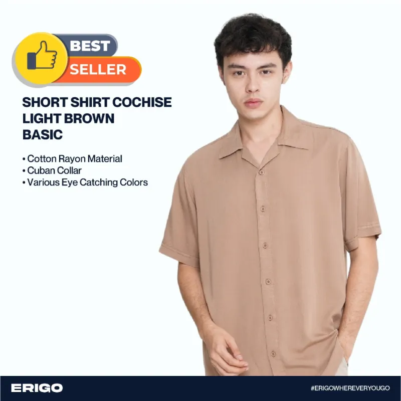 Erigo Short Shirt Cochise Light Brown Unisex sold by Erigo