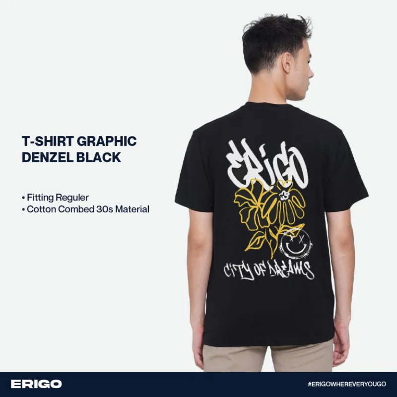 Erigo T-Shirt Graphic Denzel Black sold by Erigo