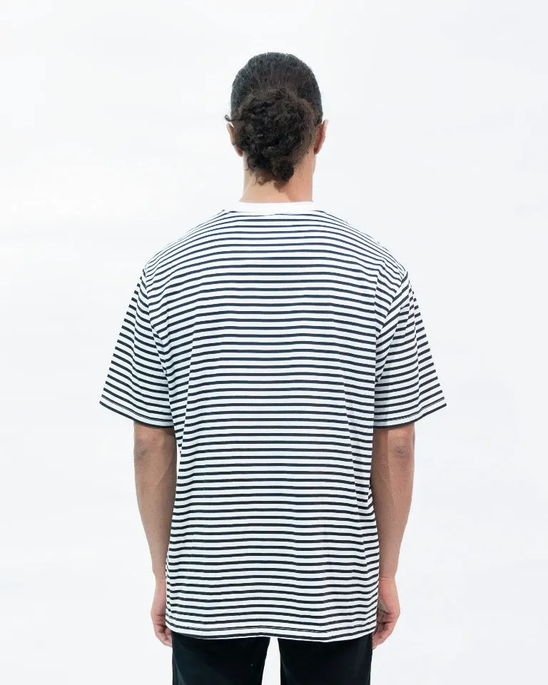 Erigo T-Shirt Stripe Parva Smal Striped Black Unisex sold by Erigo product image thumbnail 2