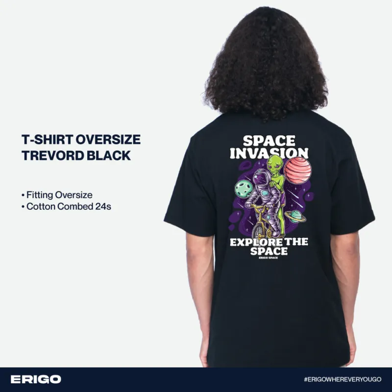 Erigo T-Shirt Oversize Graphic Trevord Black sold by Erigo