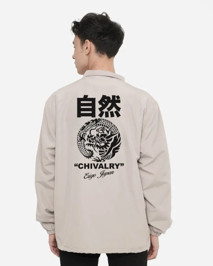 Erigo Coach Jacket Graphic Hakaku Khaki sold by Erigo product image thumbnail 3