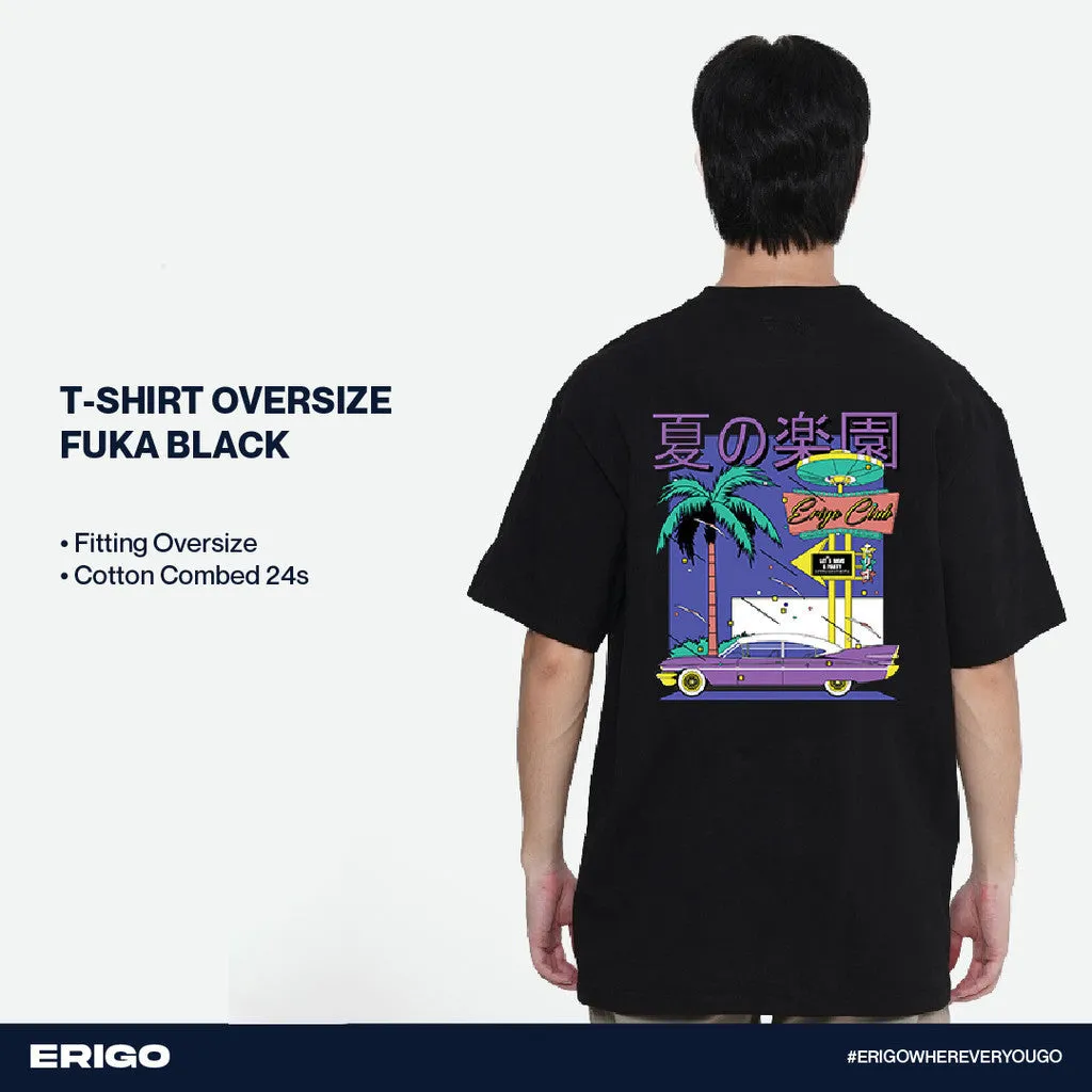 Erigo T-Shirt Oversize Graphic Fuka Black sold by Erigo product image thumbnail 5