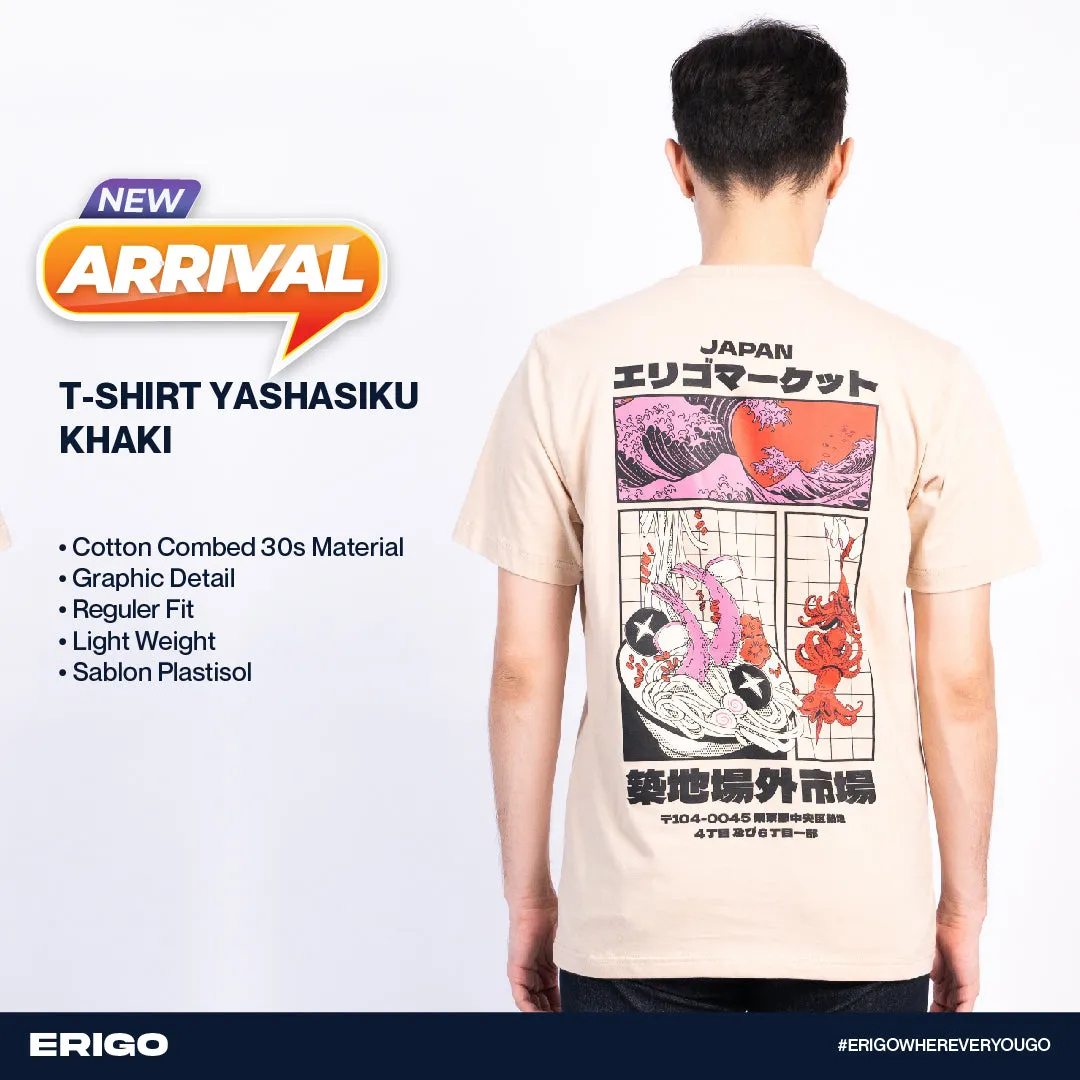 Erigo T-Shirt Yashasiku Khaki Unisex sold by Erigo