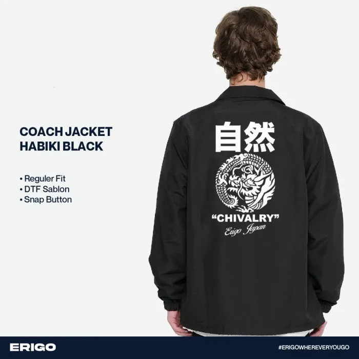Erigo Coach Jacket DTF Habiki Black sold by Erigo