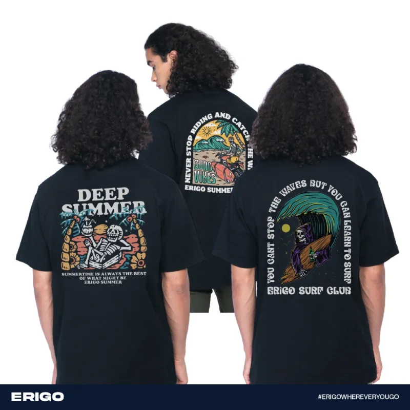 Erigo Buy 1 Get 3 T-Shirt Graphic Bundling 2 | Cardy Black, Tiziano Black, Zello Black sold by Erigo