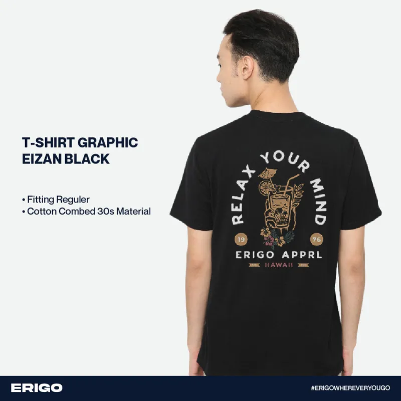 Erigo T-Shirt Graphic Eizan Black sold by Erigo