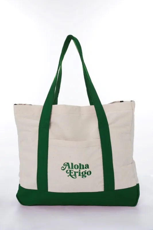 Erigo Totebag Two Tone Aloha Green sold by Erigo
