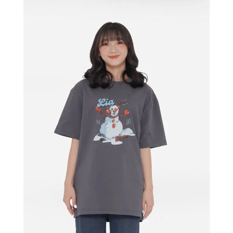 Erigo T-Shirt Oversize | JKT48 Lia Grey sold by Erigo