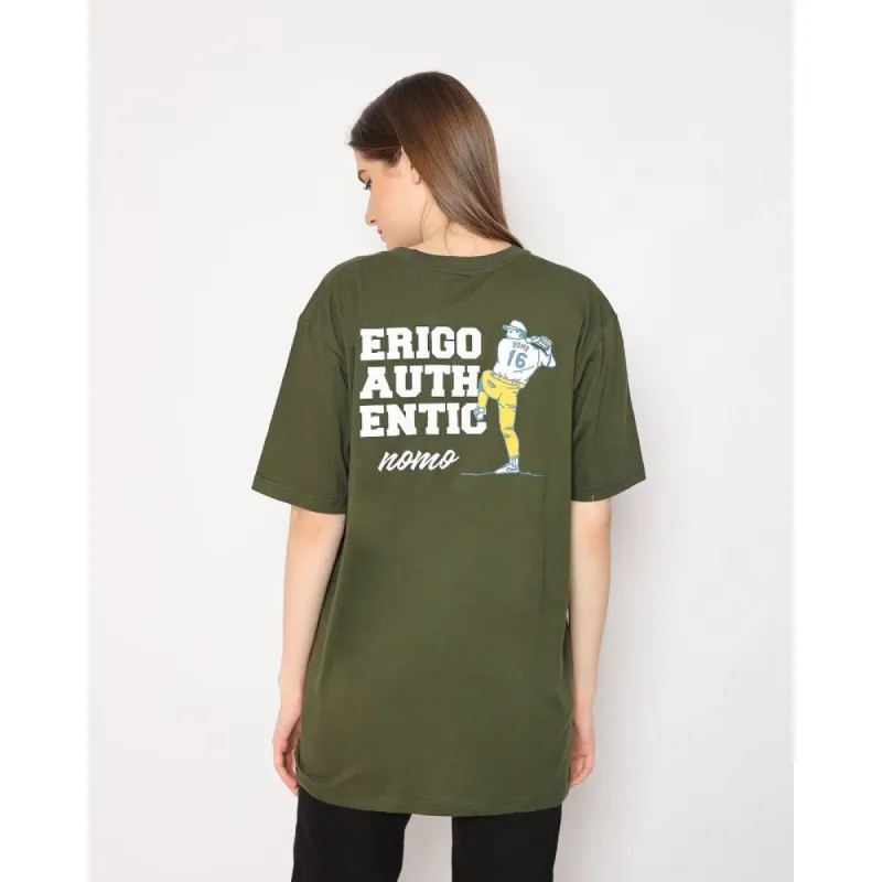 Erigo T-Shirt Great Pitcher Olive sold by Erigo