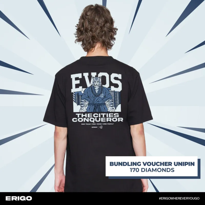 Erigo T-Shirt Oversize | Evos Conqueror Black Voucher Diamond sold by Erigo