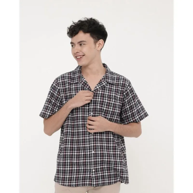 Erigo Short Sleeve Flannel Elodie Black sold by Erigo