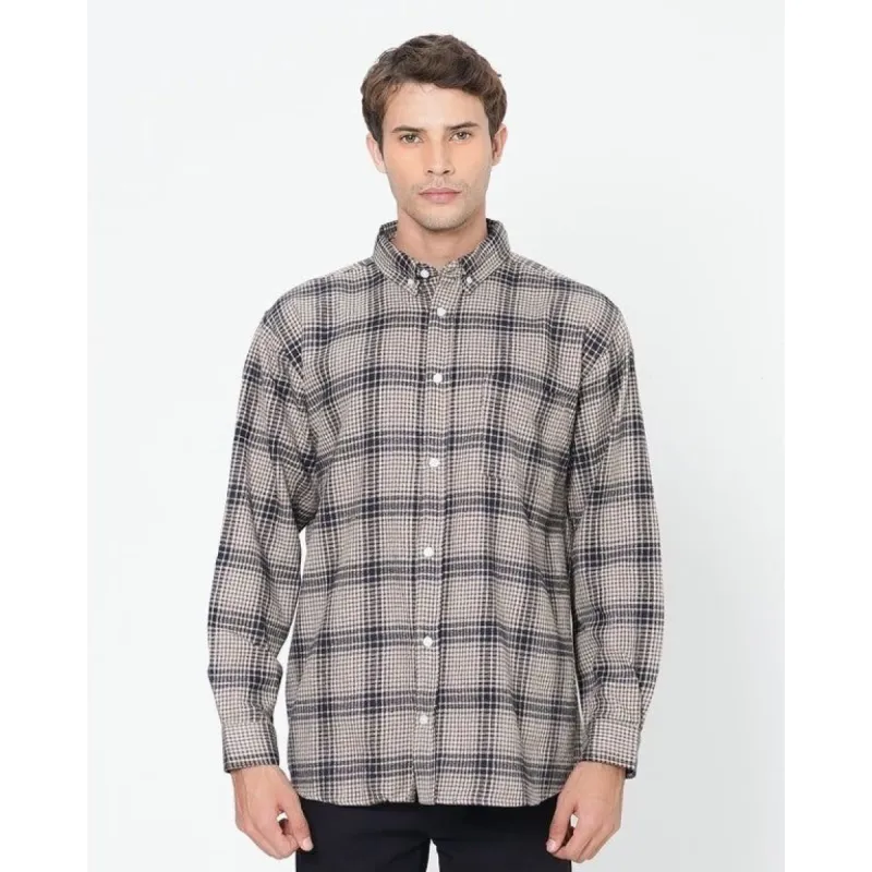 Erigo Flannel Hanelle Navy Unisex sold by Erigo