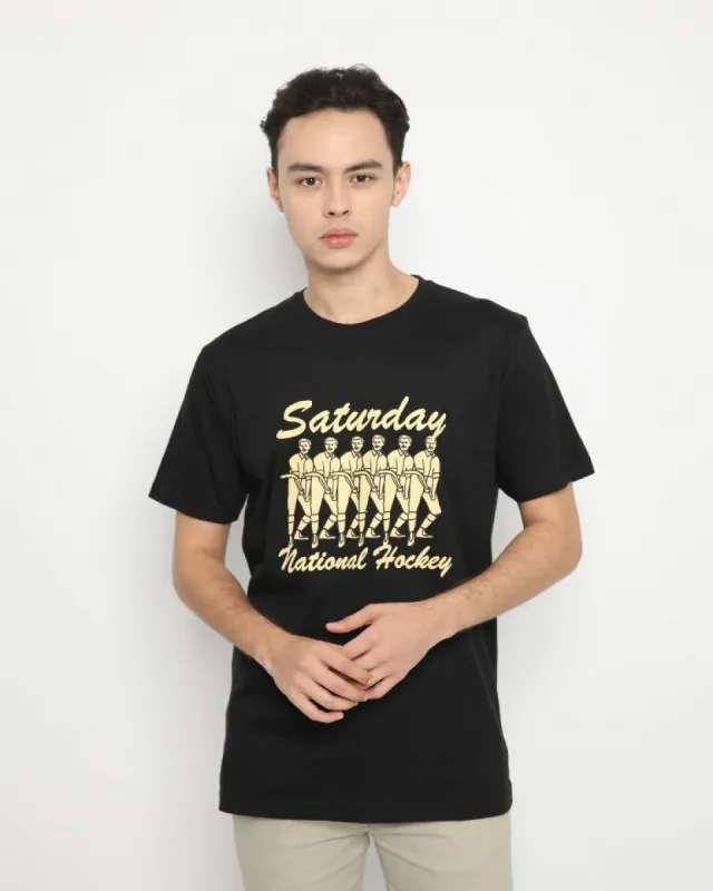 Erigo T-Shirt Saturday Hockey Black sold by Erigo