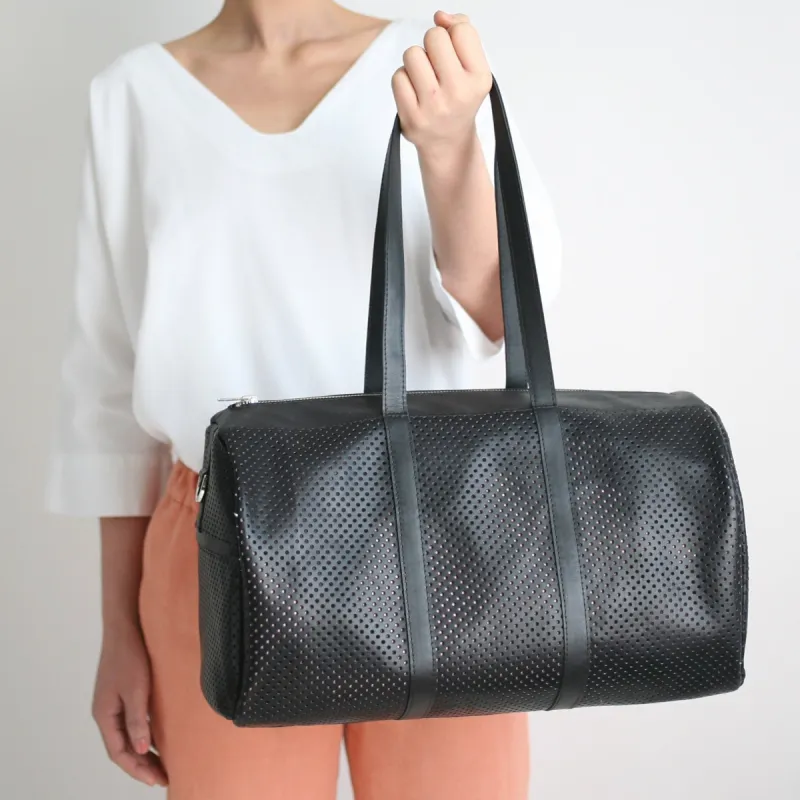 Duffel Bag Schwarz perforiert sold by Alex Bender