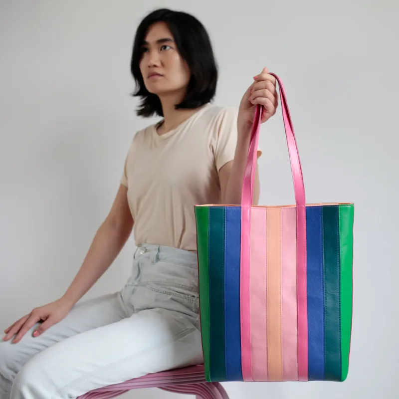 Tote Bag Blau Pink Mix sold by Alex Bender