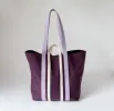 Riesen Shopper Biobaumwolle Aubergine / Flieder / Natural sold by Alex Bender