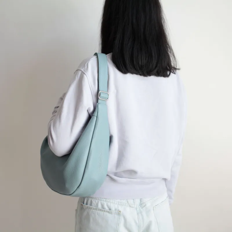 Lederbeutel POUCH Taubenblau sold by Alex Bender