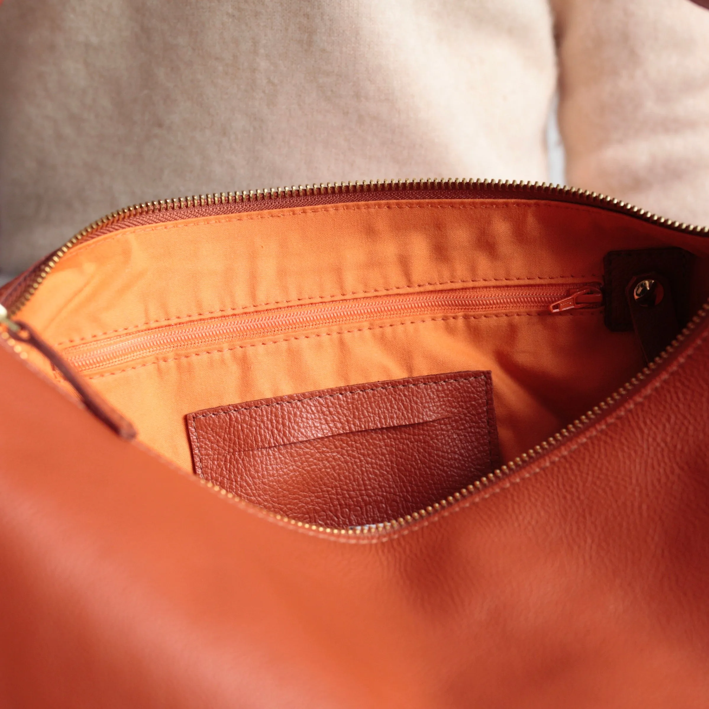 Lederbeutel POUCH Cognac sold by Alex Bender product image thumbnail 3