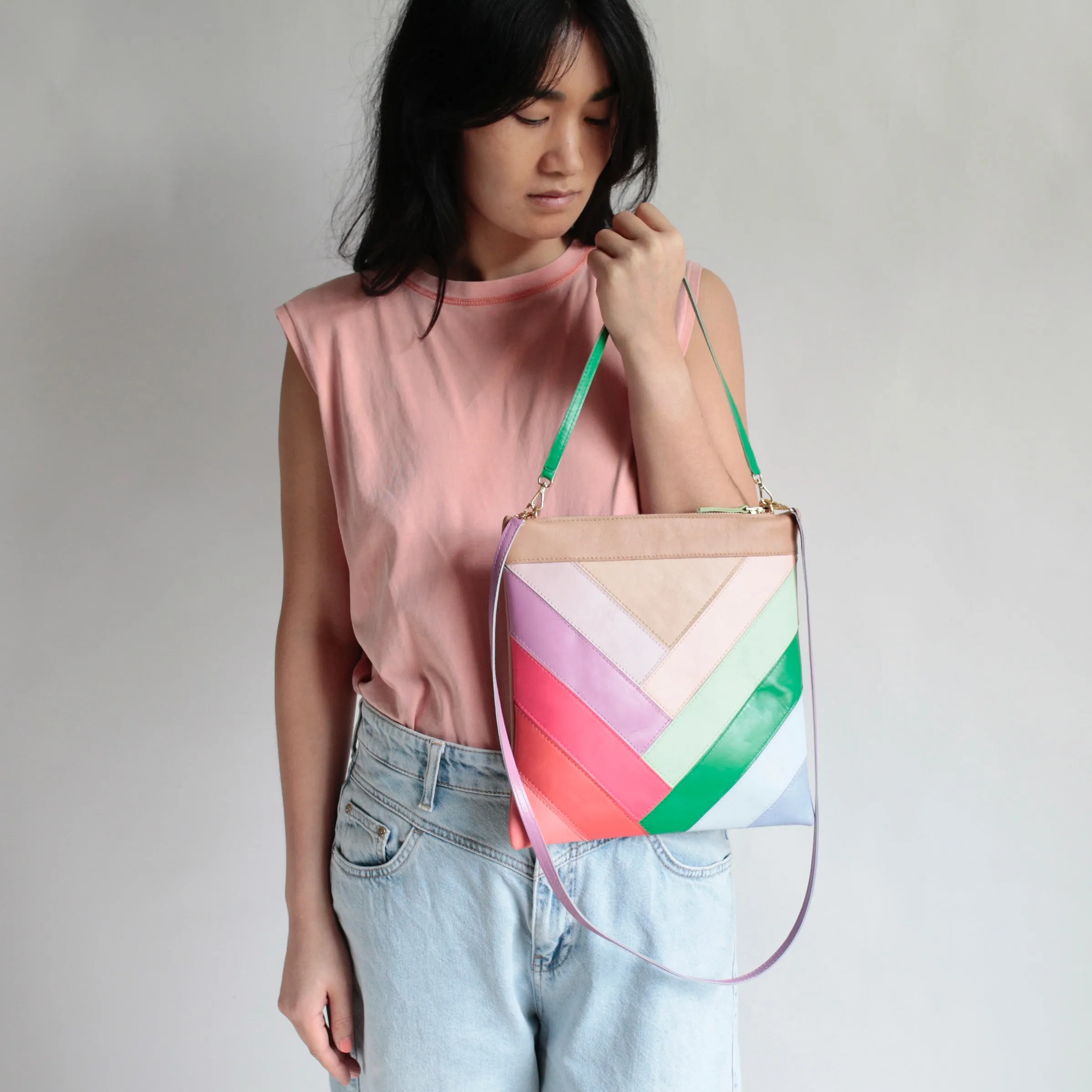 Patchwork Tasche Farbmix sold by Alex Bender product image thumbnail 2