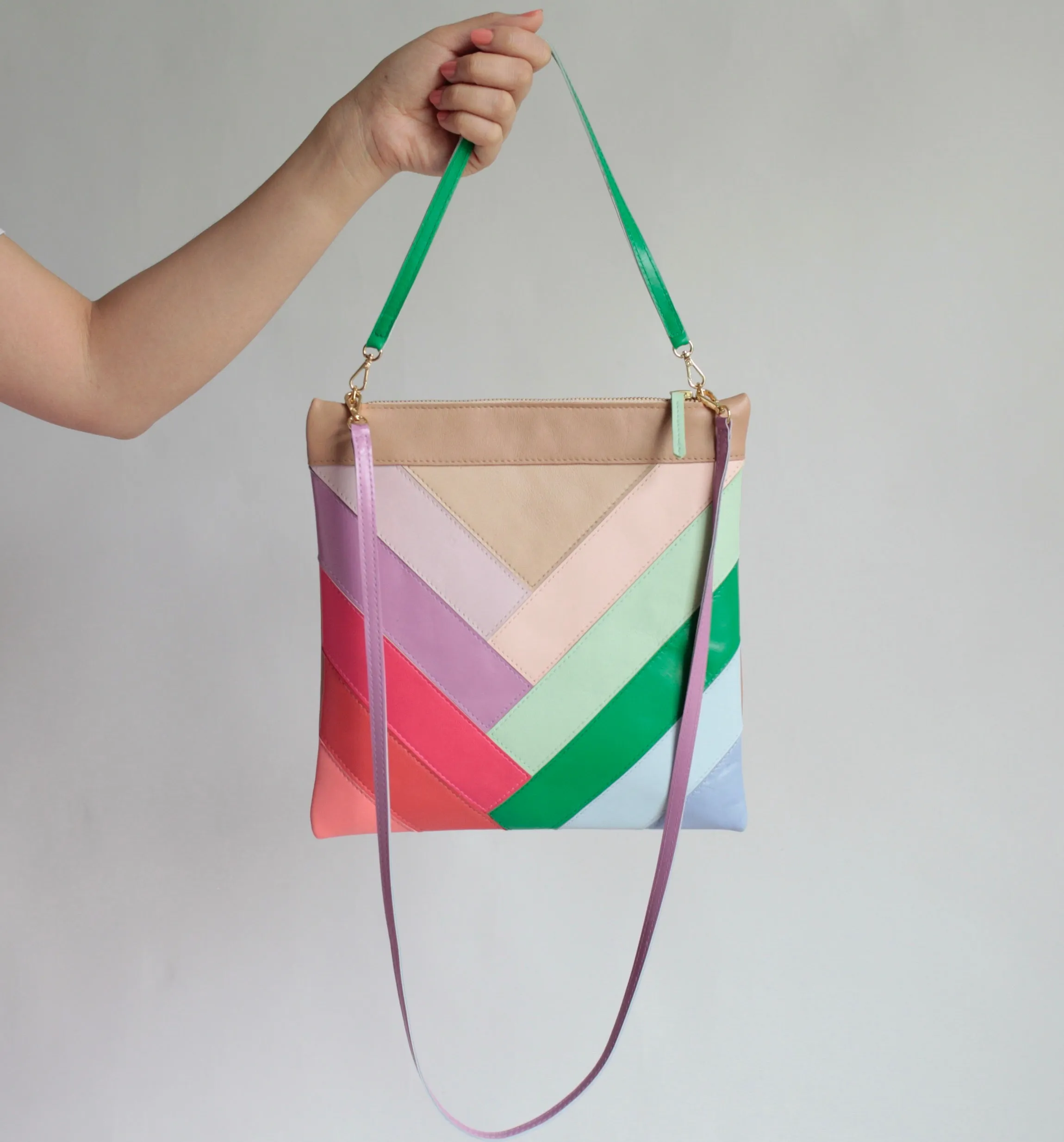 Patchwork Tasche Farbmix sold by Alex Bender product image thumbnail 4