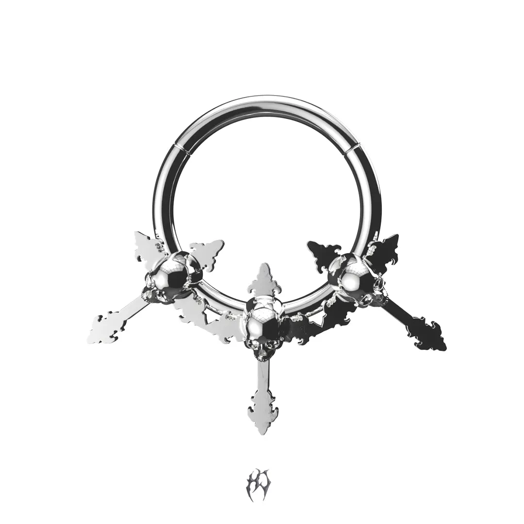 TRIPLE CROSS SEPTUM sold by Hard Jewelry