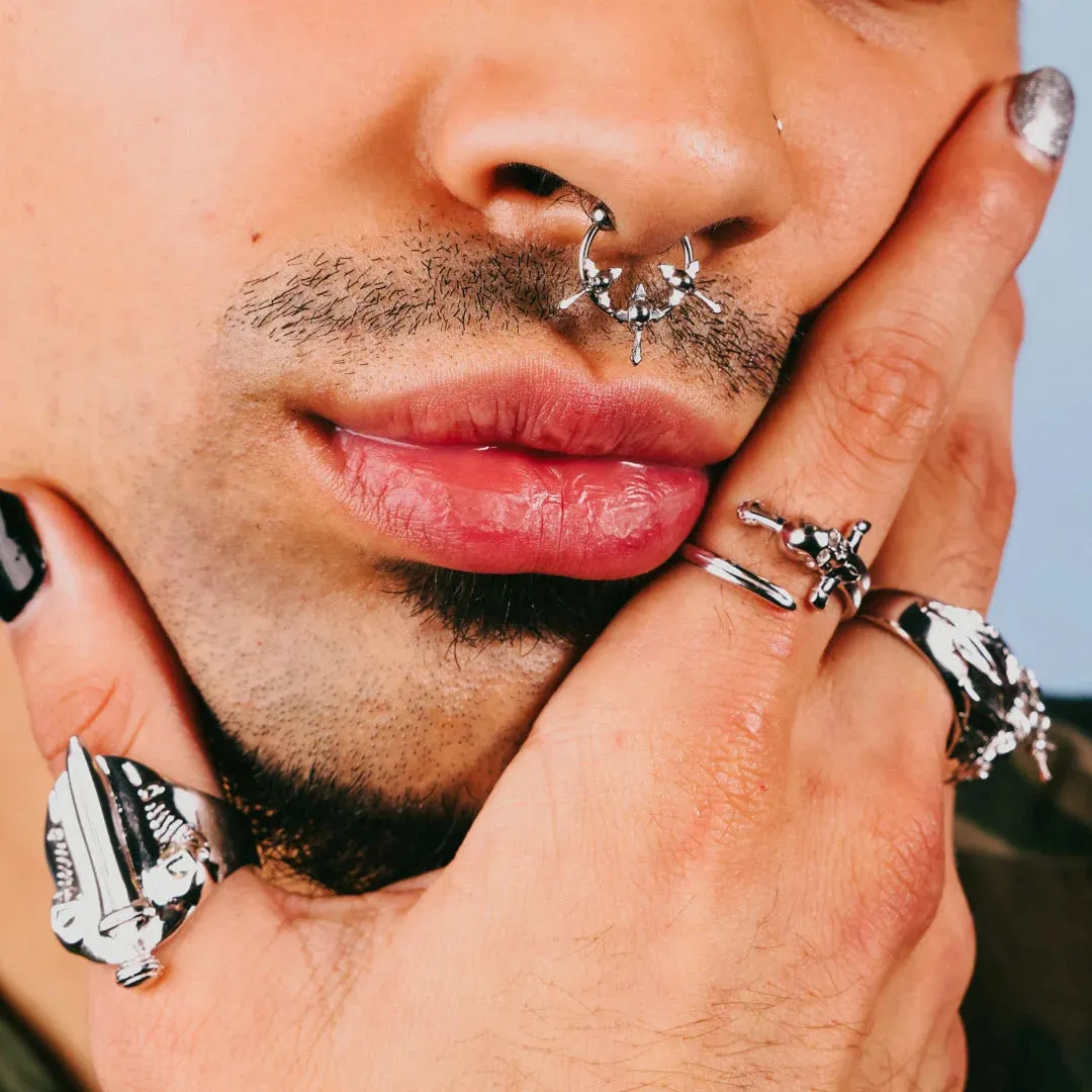 TRIPLE CROSS SEPTUM sold by Hard Jewelry product image thumbnail 4