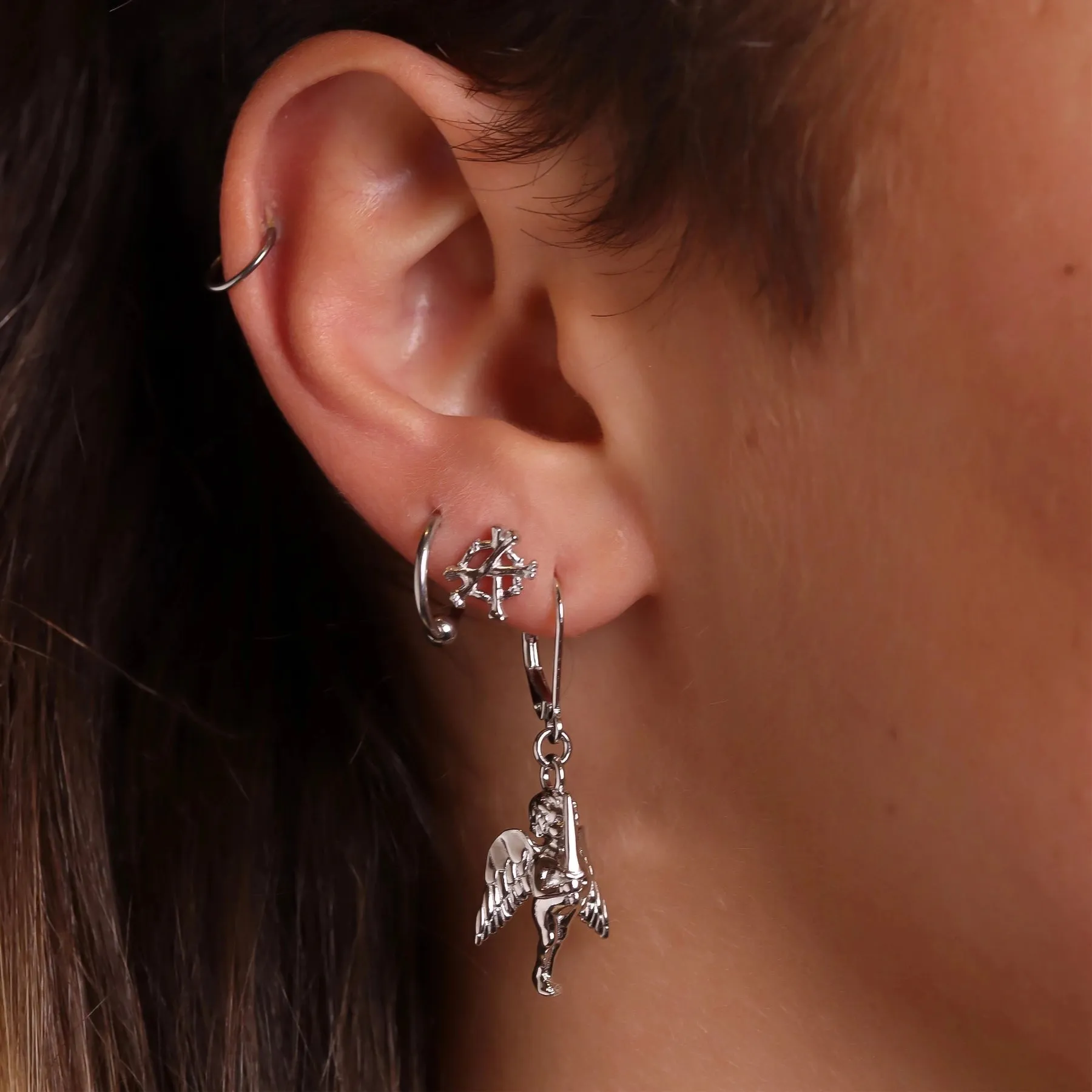 ANARCHY BONE EARRING sold by Hard Jewelry product image thumbnail 3