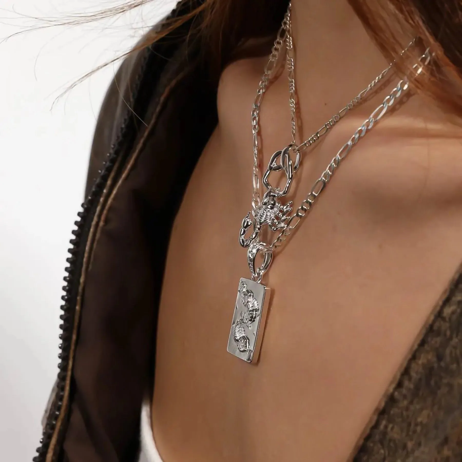 SCORPIO TAROT CARD PENDANT sold by Hard Jewelry product image thumbnail 5