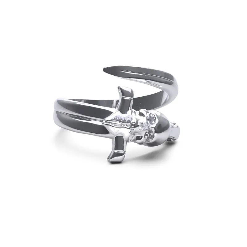 DEATH KNIGHT SWORD RING sold by Hard Jewelry