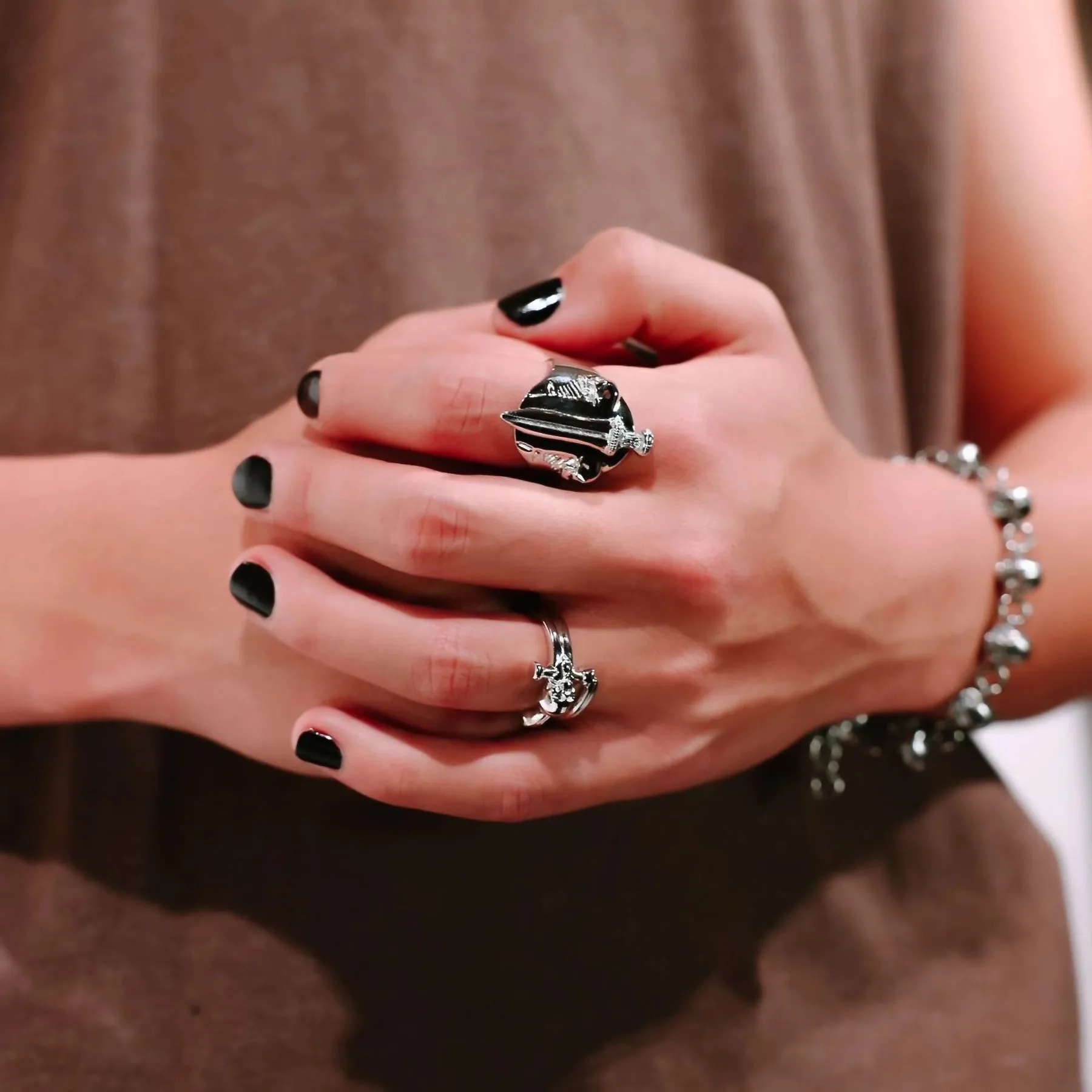 DEATH KNIGHT SWORD RING sold by Hard Jewelry product image thumbnail 4