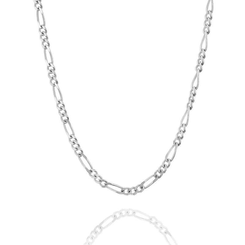 2.3MM STERLING SILVER FIGARO CHAIN sold by Hard Jewelry