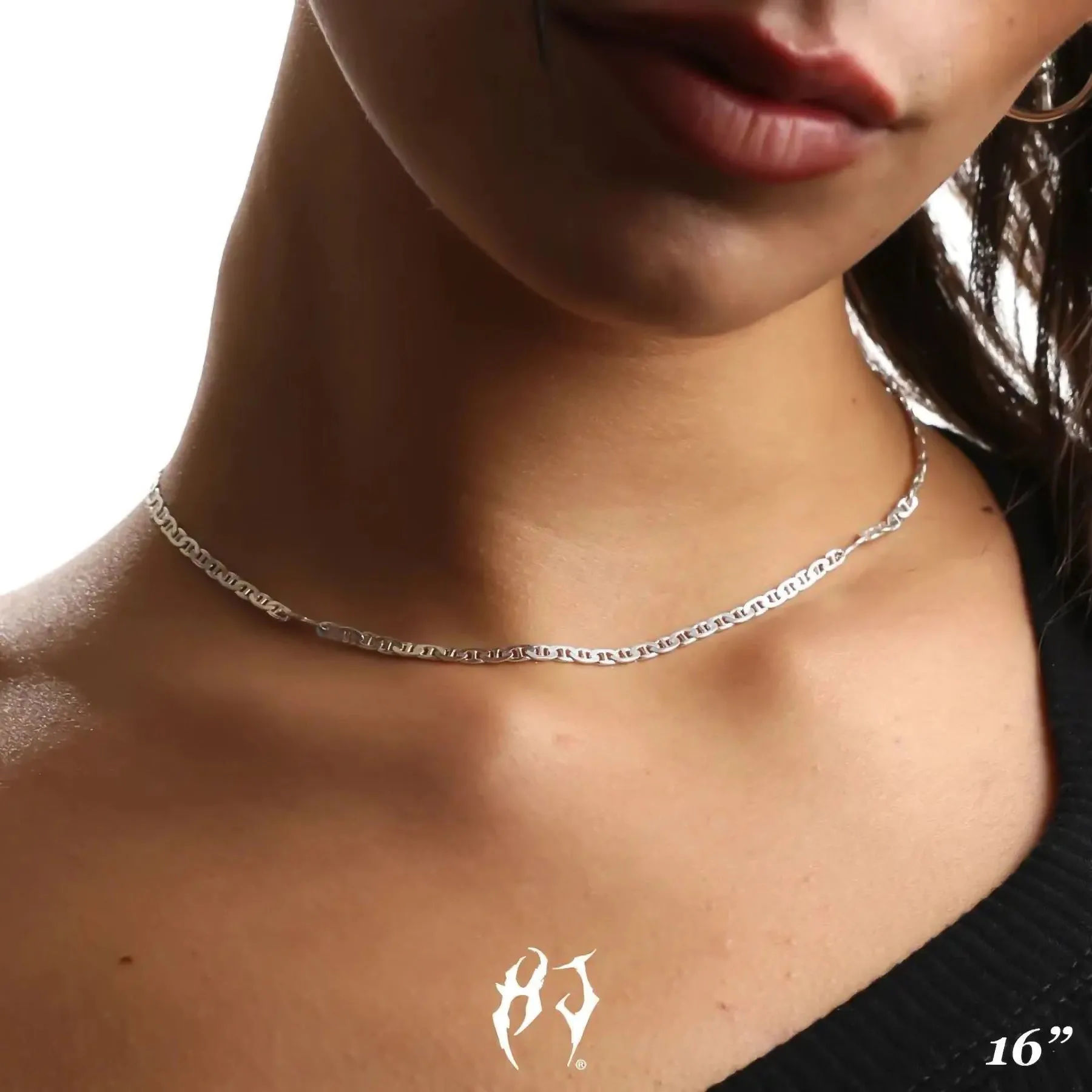 3MM STERLING SILVER MARINER CHAIN sold by Hard Jewelry product image thumbnail 3