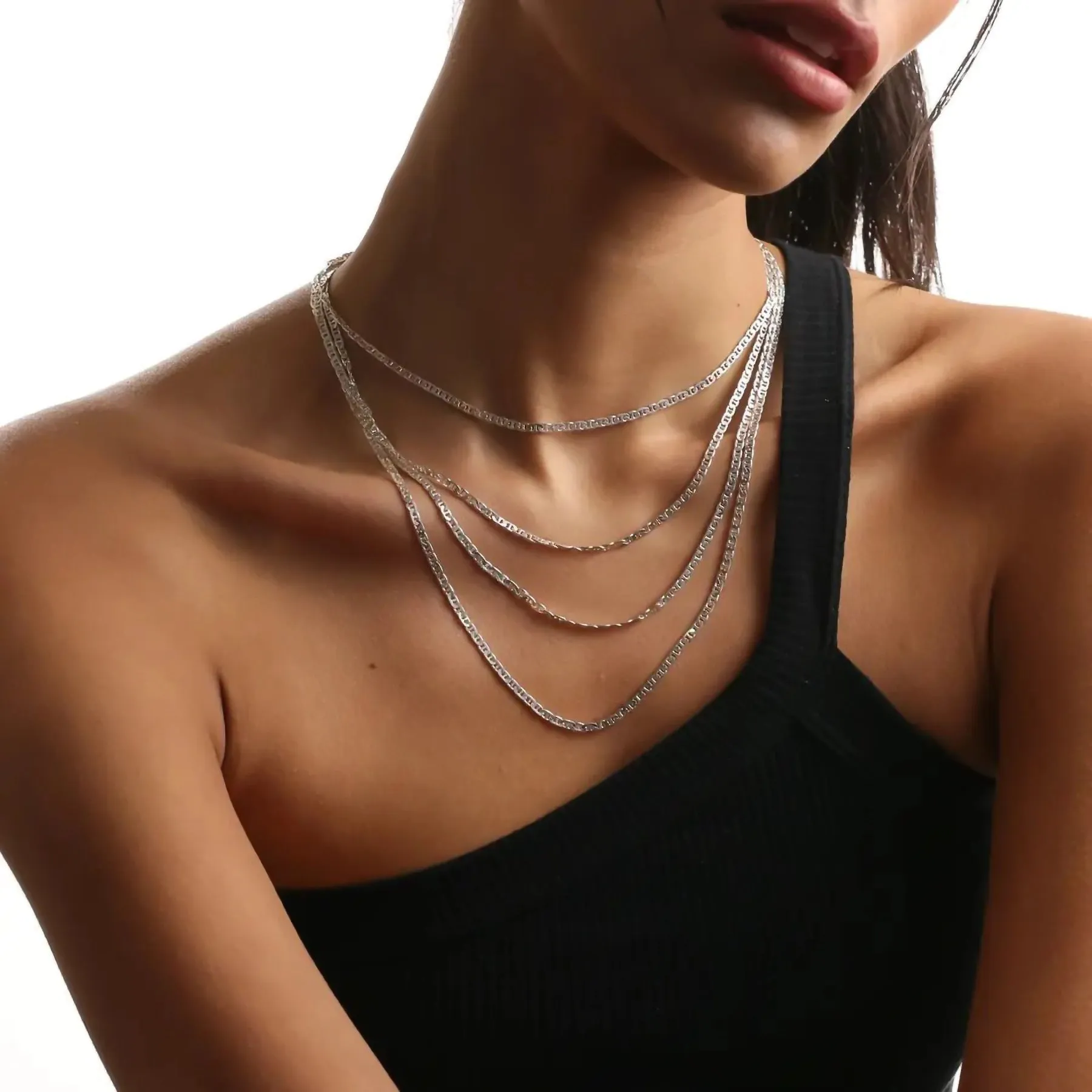 3MM STERLING SILVER MARINER CHAIN sold by Hard Jewelry product image thumbnail 2