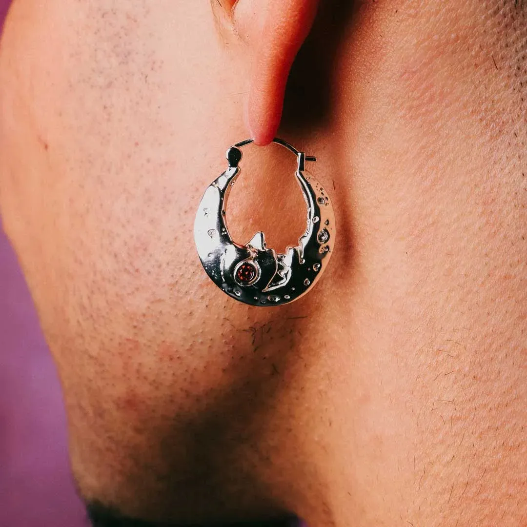 LUNA HOOP EARRING sold by Hard Jewelry product image thumbnail 4
