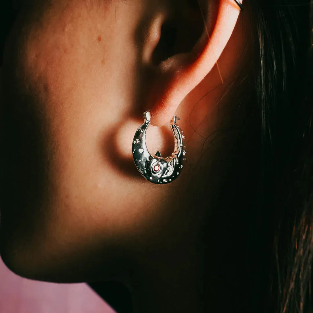 LUNA HOOP EARRING sold by Hard Jewelry product image thumbnail 3