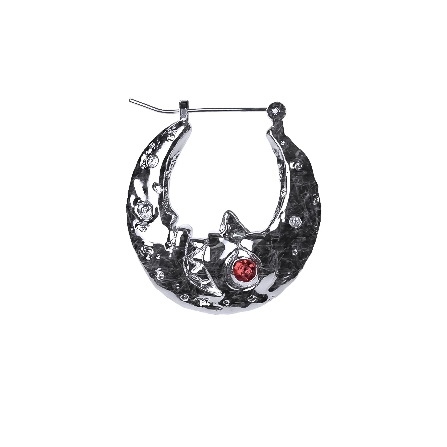 LUNA HOOP EARRING sold by Hard Jewelry product image thumbnail 2