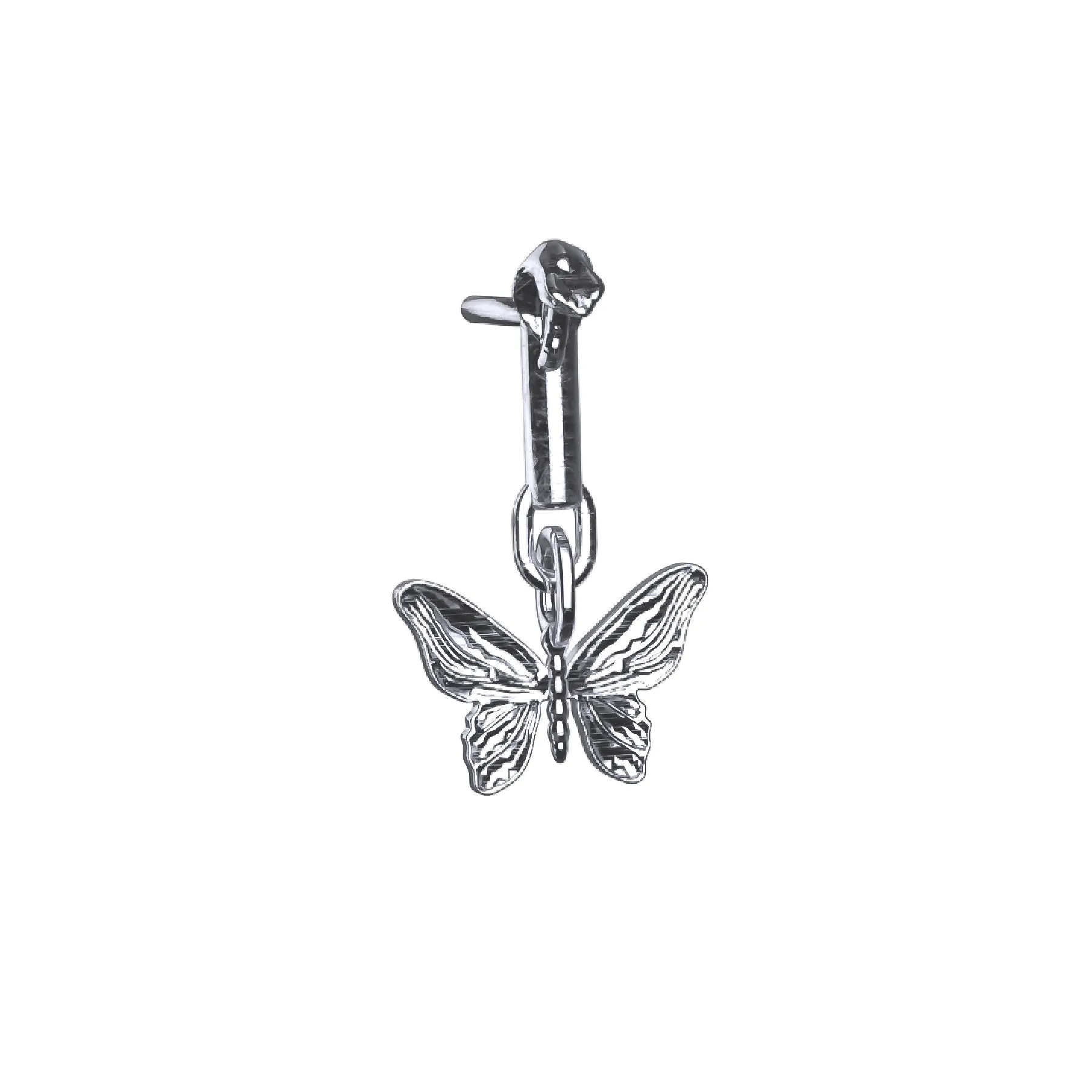 BUTTERFLY EARRING (DANGLE) sold by Hard Jewelry product image thumbnail 2