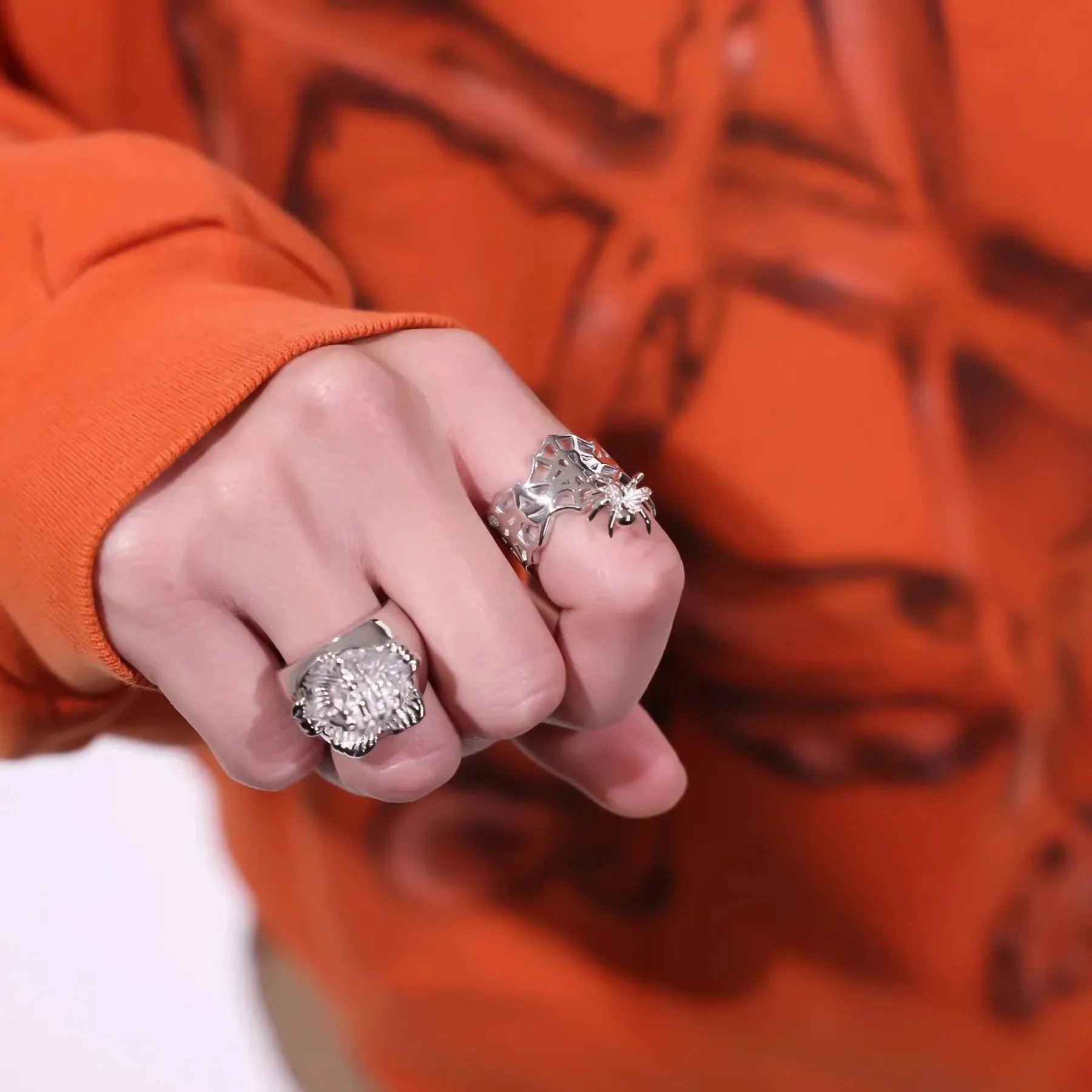 SPIDER WEB RING sold by Hard Jewelry product image thumbnail 4