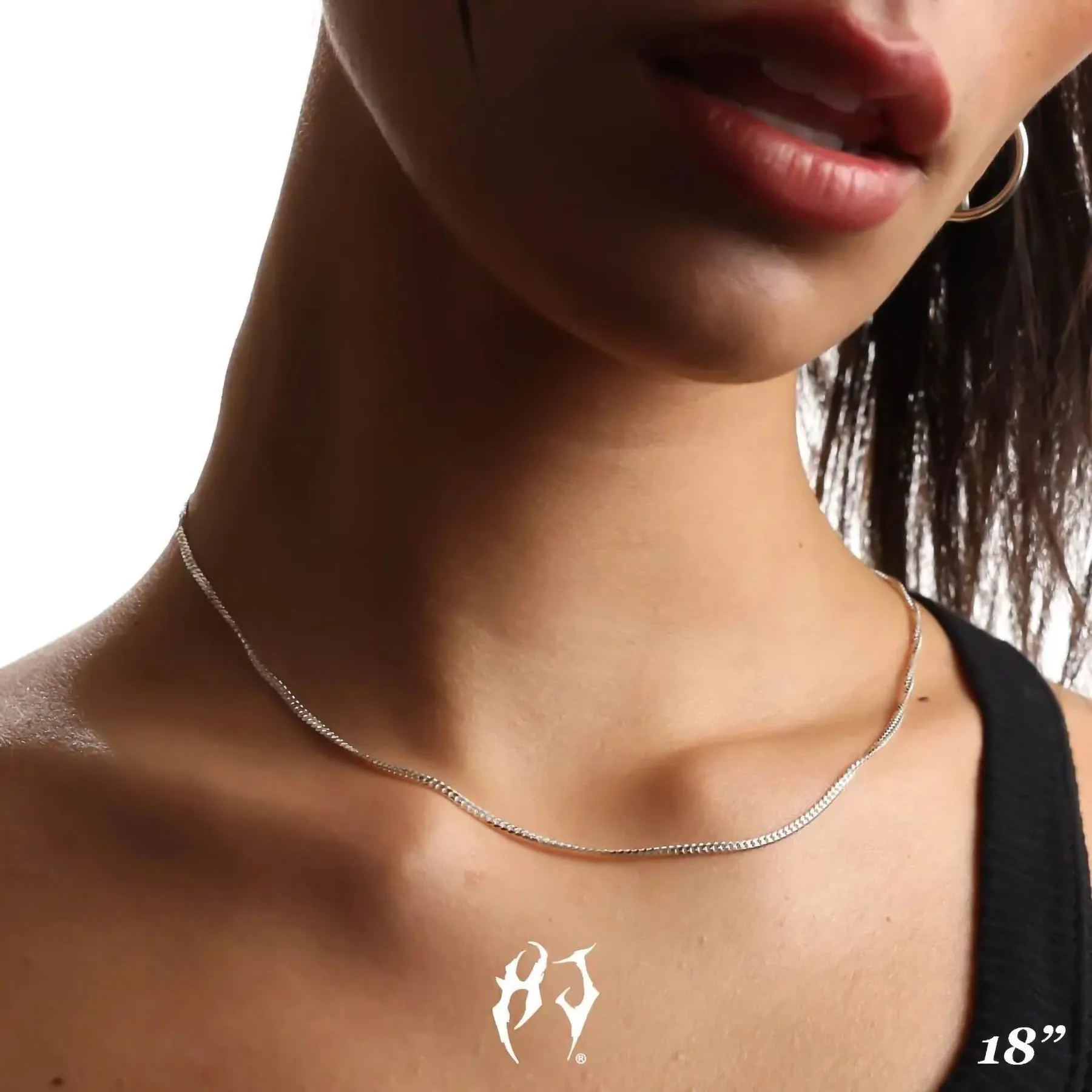 2MM STERLING SILVER CURB CHAIN sold by Hard Jewelry product image thumbnail 5