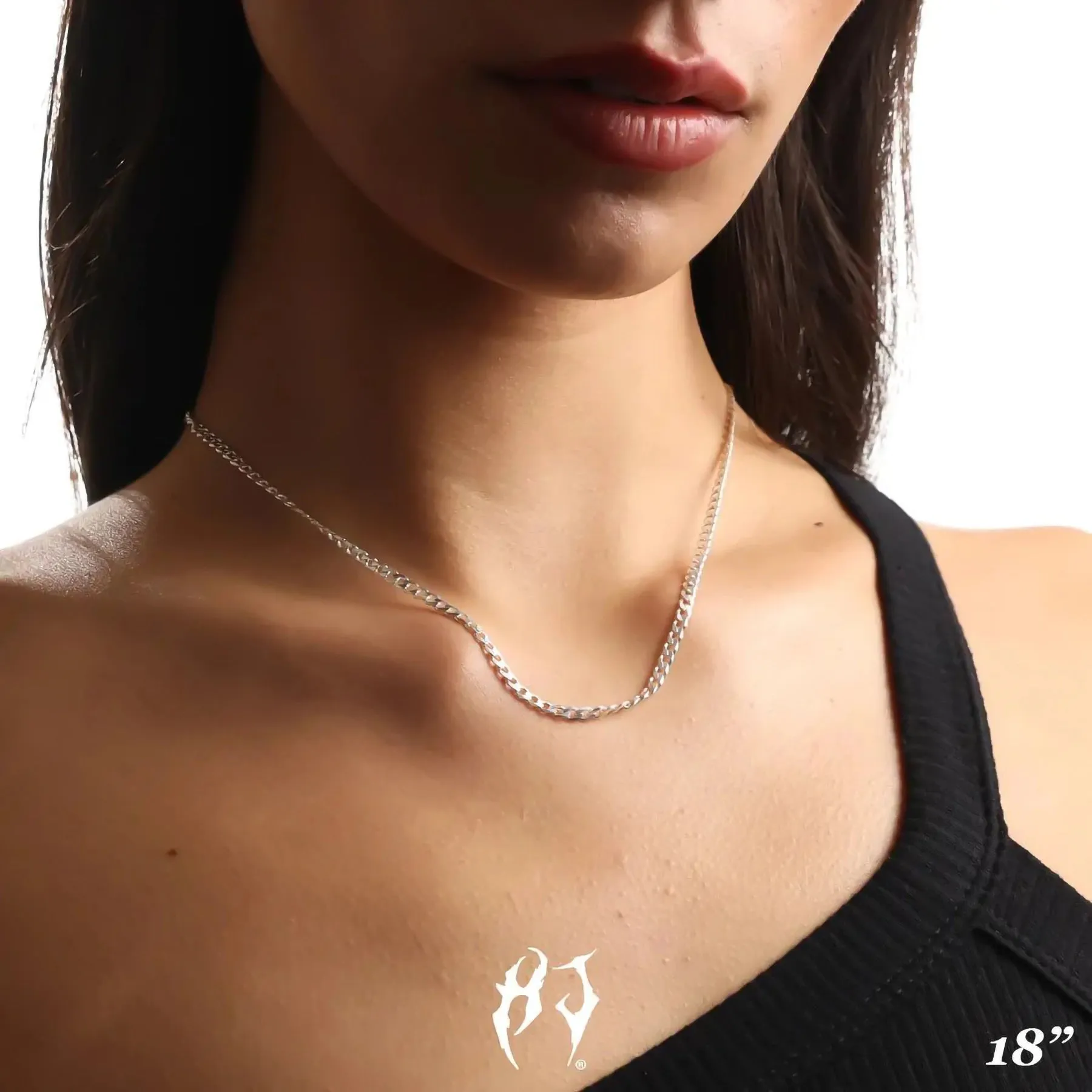 3MM STERLING SILVER CURB CHAIN sold by Hard Jewelry product image thumbnail 5