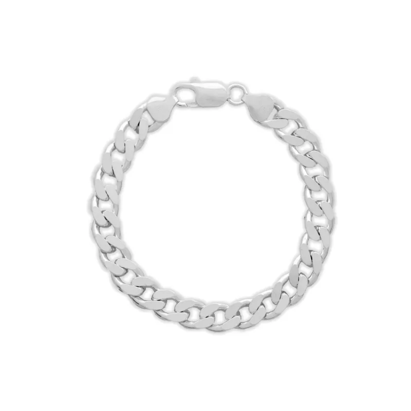SILVER 8MM CURB BRACELET sold by Hard Jewelry