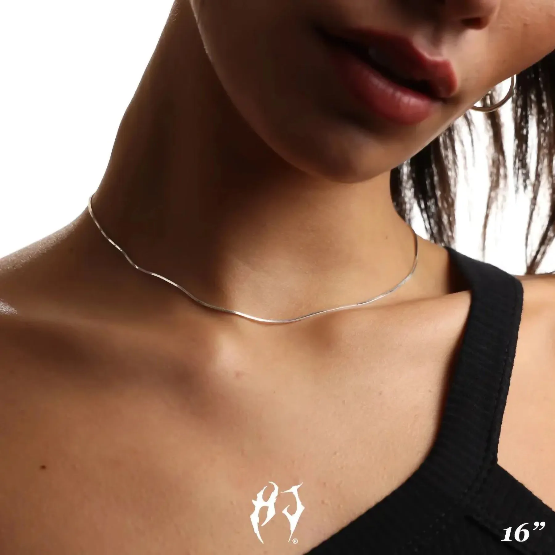 1.5MM STERLING SILVER SNAKE CHAIN sold by Hard Jewelry product image thumbnail 5