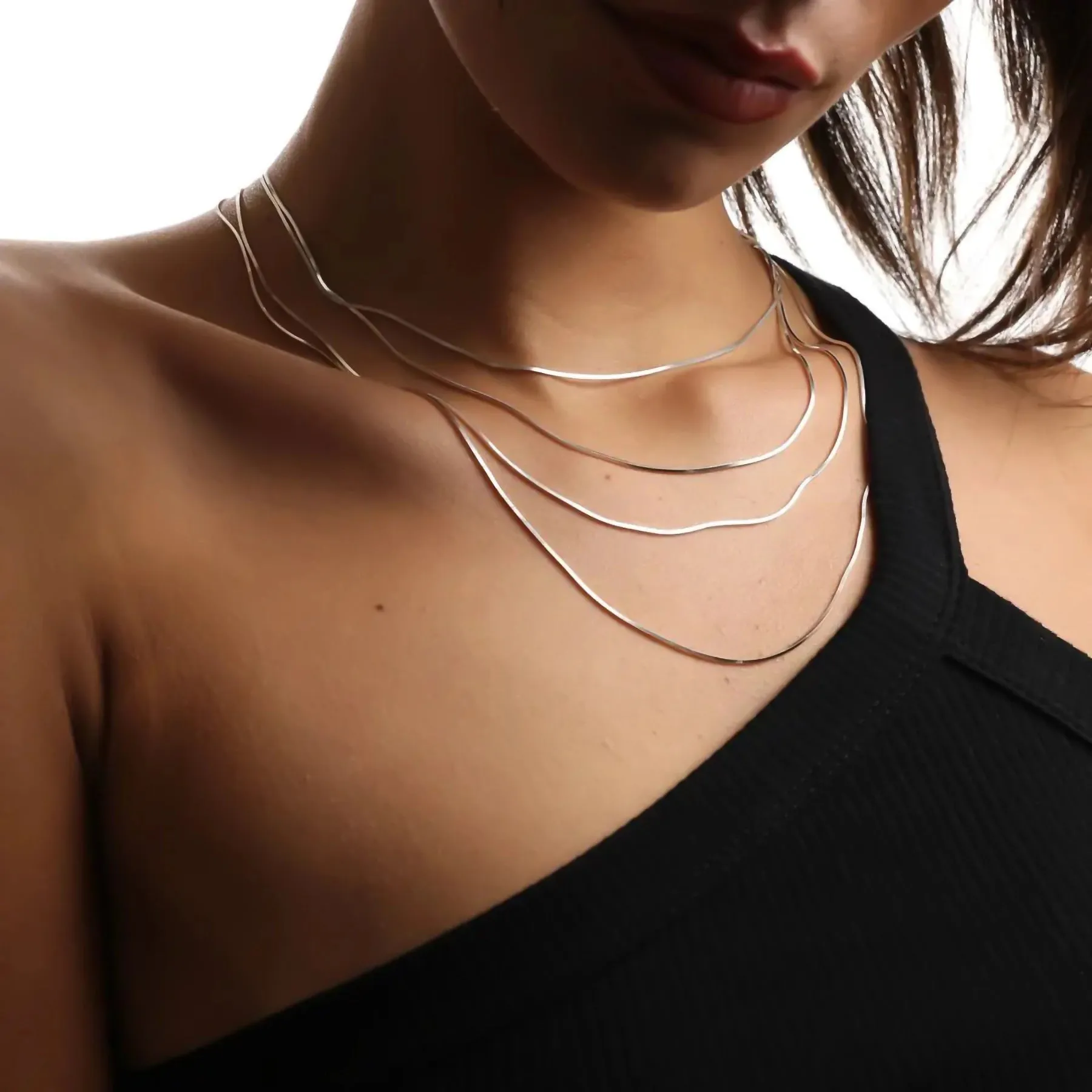 1.5MM STERLING SILVER SNAKE CHAIN sold by Hard Jewelry product image thumbnail 2